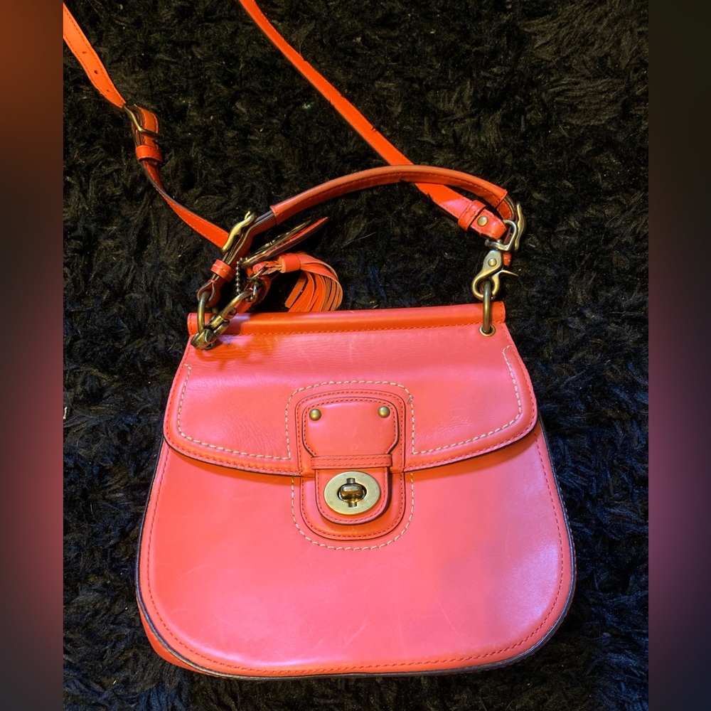 Coach Willis Anniversary. Vermillion color. Style 19132. Brass